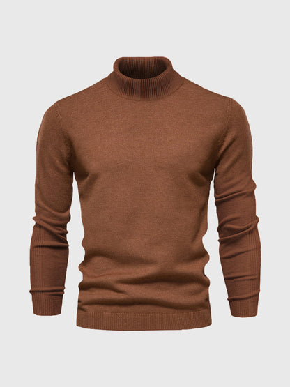 Maglione uomo manica lunga collo alto | Vestibilità aderente