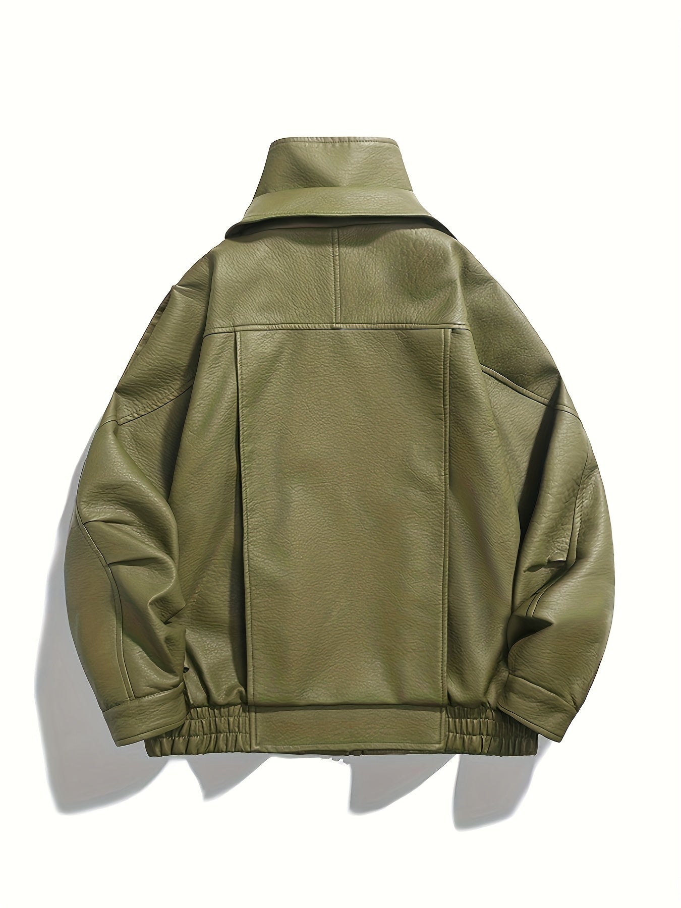 Herren Motorradjacke | Markantes Kragendesign | Reissverschluss Detail | Moderner Urbaner Stil