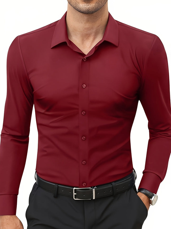Krystian | Herren-Slim-Fit-Hemd mit Knopfverschluss