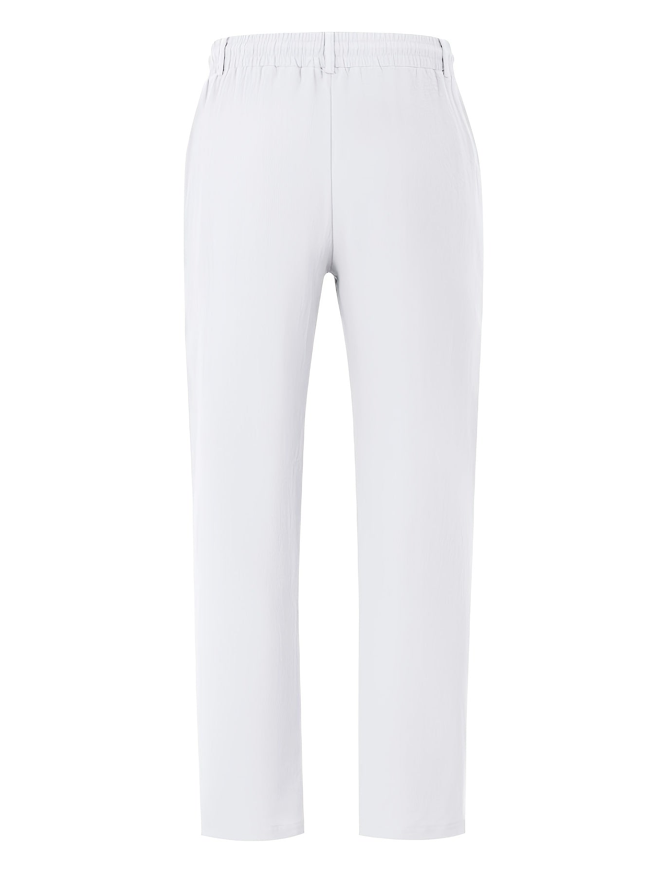 Pantaloni da uomo | Pantaloni Regular Fit con gamba dritta | Vita con coulisse | Stile estivo casual