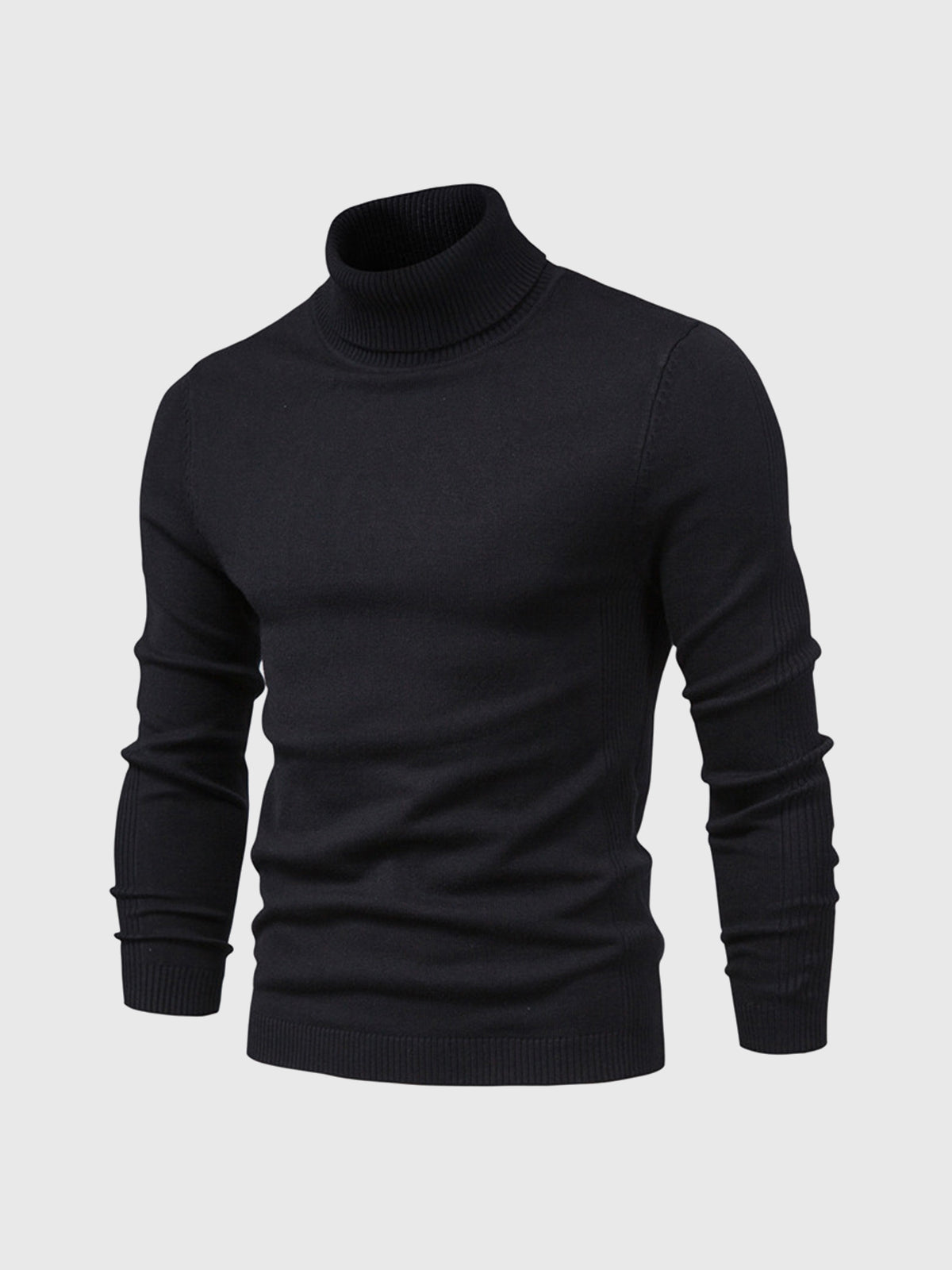 Maglione uomo manica lunga collo alto | Vestibilità aderente