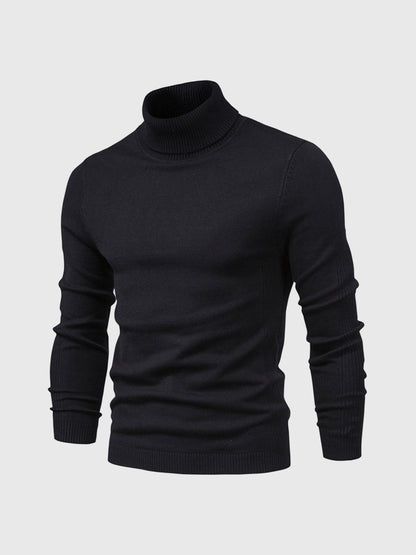 Maglione uomo manica lunga collo alto | Vestibilità aderente