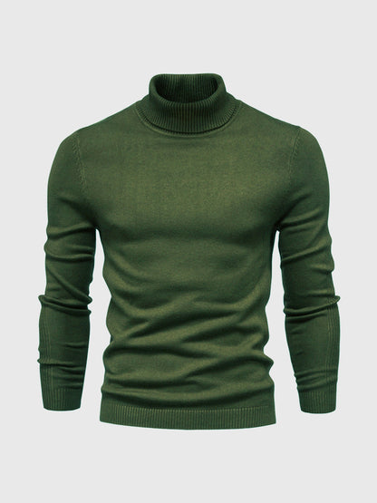 Maglione uomo manica lunga collo alto | Vestibilità aderente