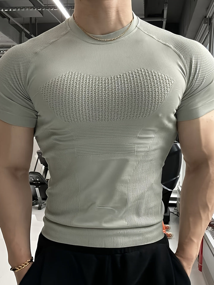 Herren Fitness Shirt | Körpernahes Kurzarmshirt | Definierte Silhouette | Moderner Activewear Look
