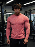 Herren Langarm Kompressions T Shirt mit Muscle Fit | Gym Wear