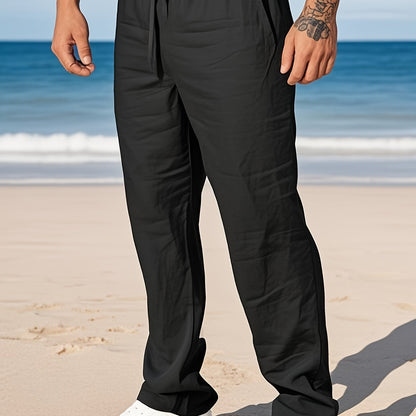 Completo uomo | Camicia casual con pantaloni a coulisse | Vestibilità comoda | Look estivo da resort