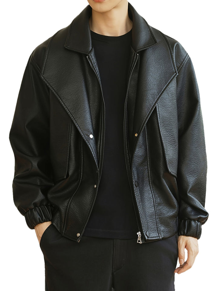 Pánská bomber bunda | Regular fit | Bunda ve stylu umělé kůže | Volnočasový vzhled