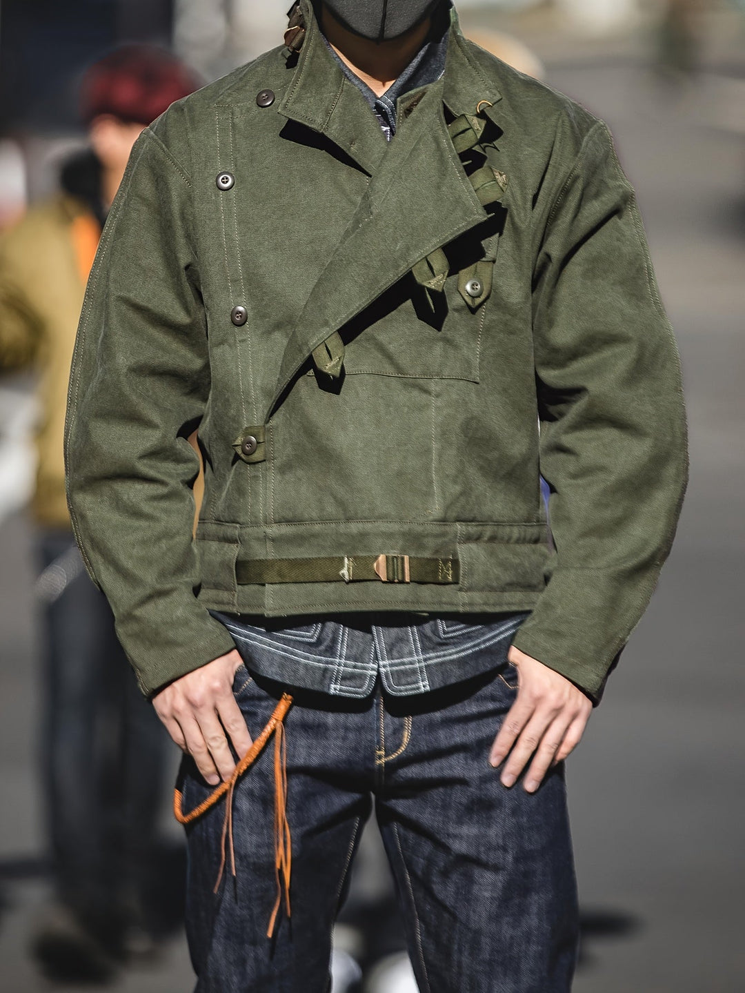 Herren Utility Jacke | Militärisch Inspirierter Kurzmantel | Strukturierte Passform | Klassischer Freizeitstil
