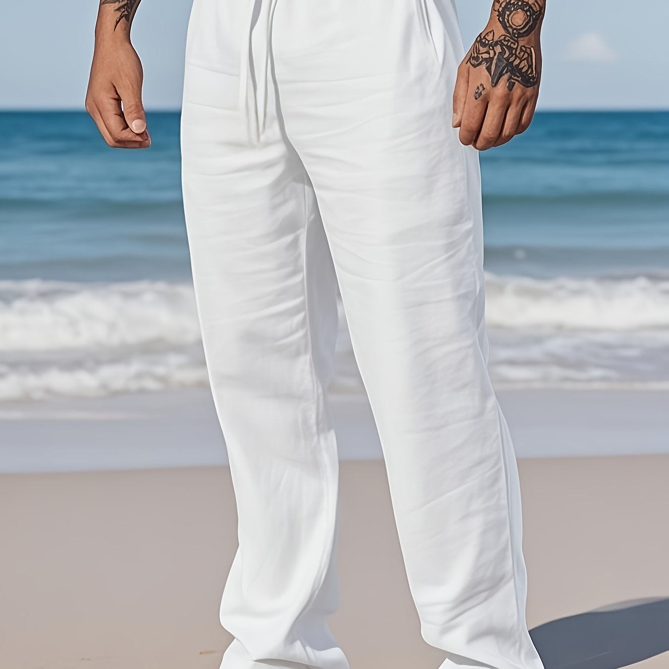 Completo uomo | Camicia casual con pantaloni a coulisse | Vestibilità comoda | Look estivo da resort