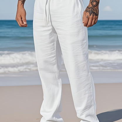 Completo uomo | Camicia casual con pantaloni a coulisse | Vestibilità comoda | Look estivo da resort