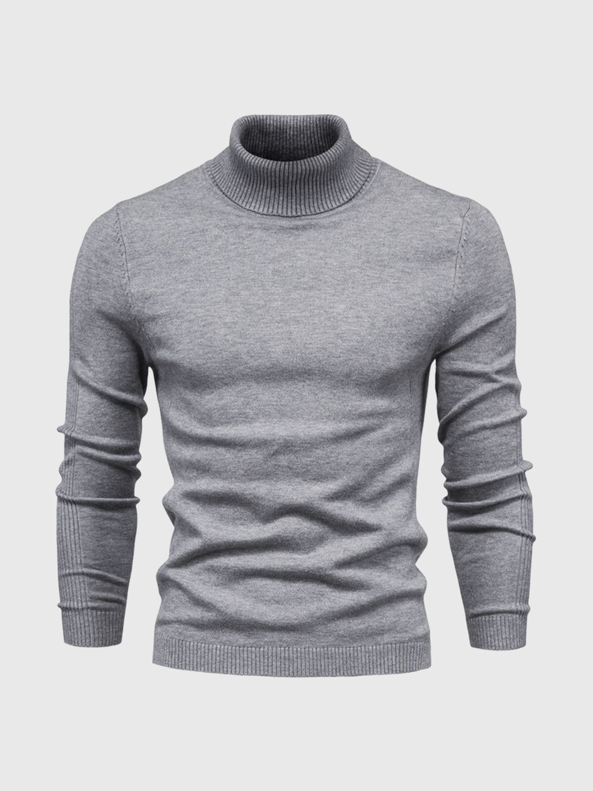 Maglione uomo manica lunga collo alto | Vestibilità aderente