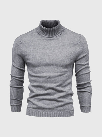 Maglione uomo manica lunga collo alto | Vestibilità aderente