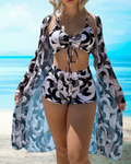 AMALFI - Bikini-Set mit hohem Bund und passendem Überwurf 4