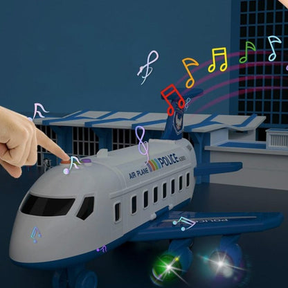 Abenteuer-Flugzeug-Spielset – großes Flugzeug und sechs Mini-Baufahrzeuge – geeignet für Kinder von 3 bis 6 Jahren – fördert kreatives Spielen 4