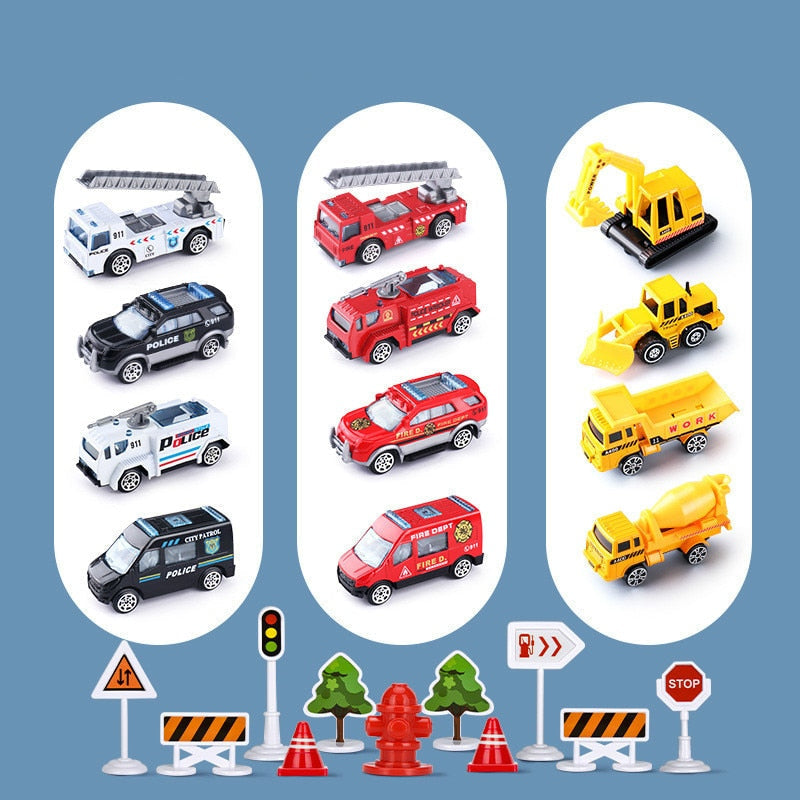 Abenteuer-Flugzeug-Spielset – großes Flugzeug und sechs Mini-Baufahrzeuge – geeignet für Kinder von 3 bis 6 Jahren – fördert kreatives Spielen 7