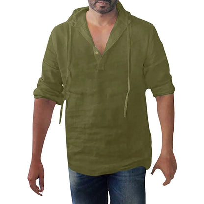 Camicia Uomo Annodata | Camicia a Maniche Lunghe per l'Estate