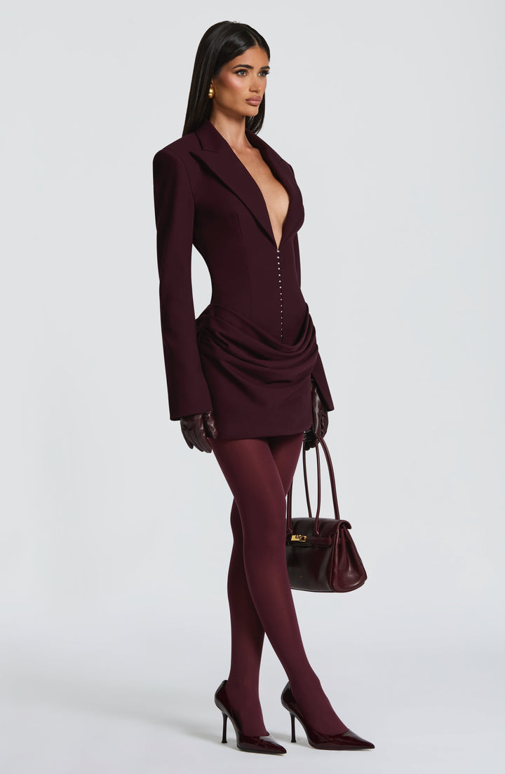 Damen Langarm Minikleid Mit Kragen Knopfdetails | Knopfdetail