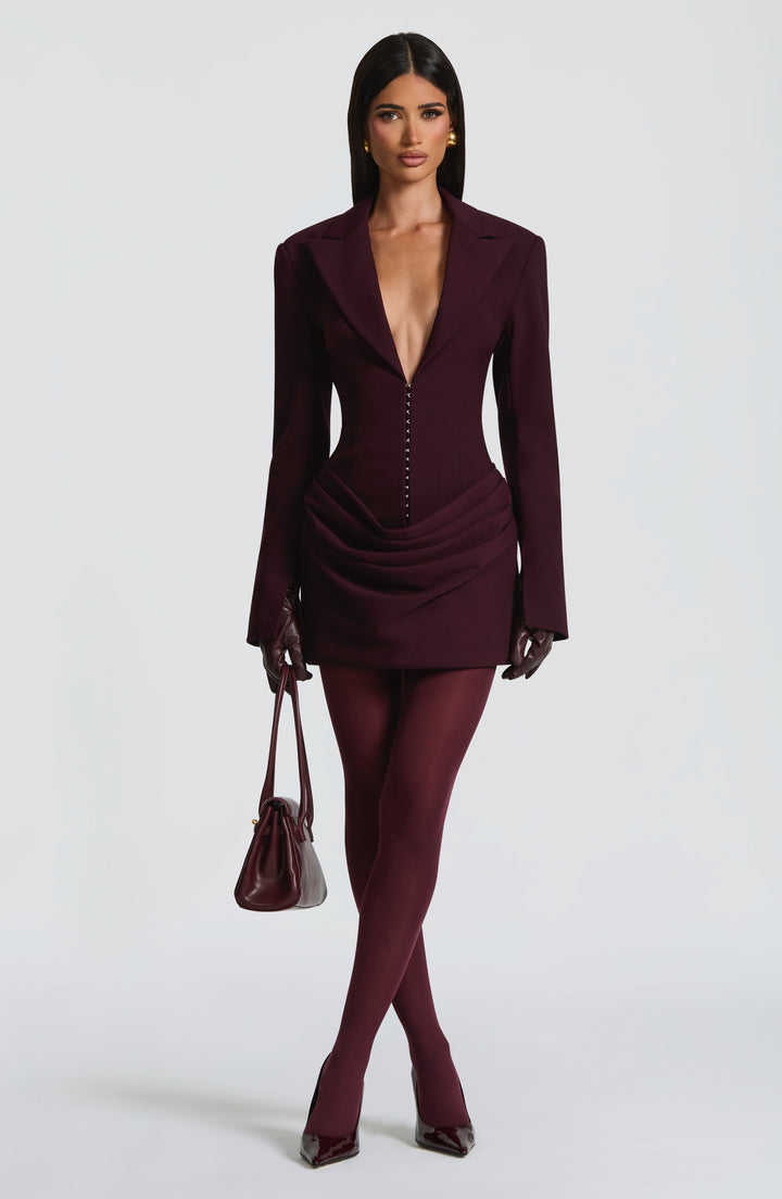 Damen Langarm Minikleid Mit Kragen Knopfdetails | Knopfdetail