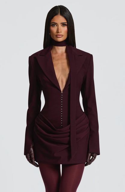 Vestito Mini Donna con Maniche Lunghe e Colletto | Bottoni