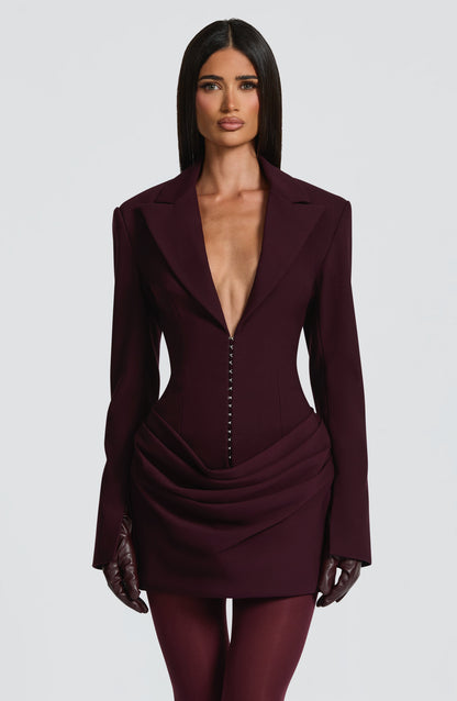 Vestito Mini Donna con Maniche Lunghe e Colletto | Bottoni