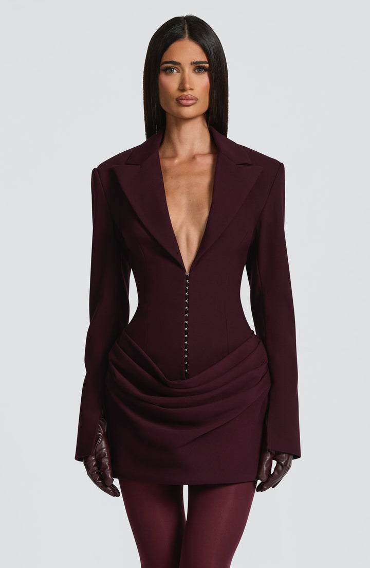 Damen Langarm Minikleid Mit Kragen Knopfdetails | Knopfdetail