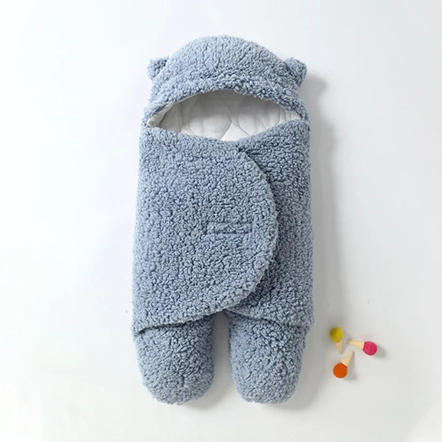 Baby Schlafsack mit Kapuze und Bärchenohren