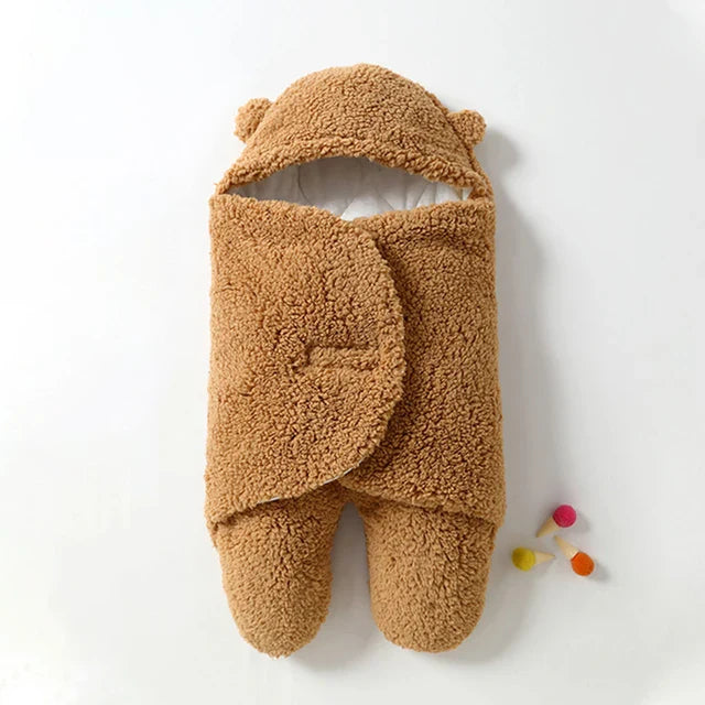 Baby Schlafsack mit Kapuze und Bärchenohren