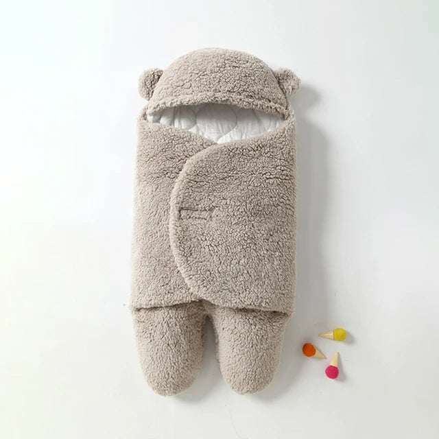 Baby Schlafsack mit Kapuze und Bärchenohren