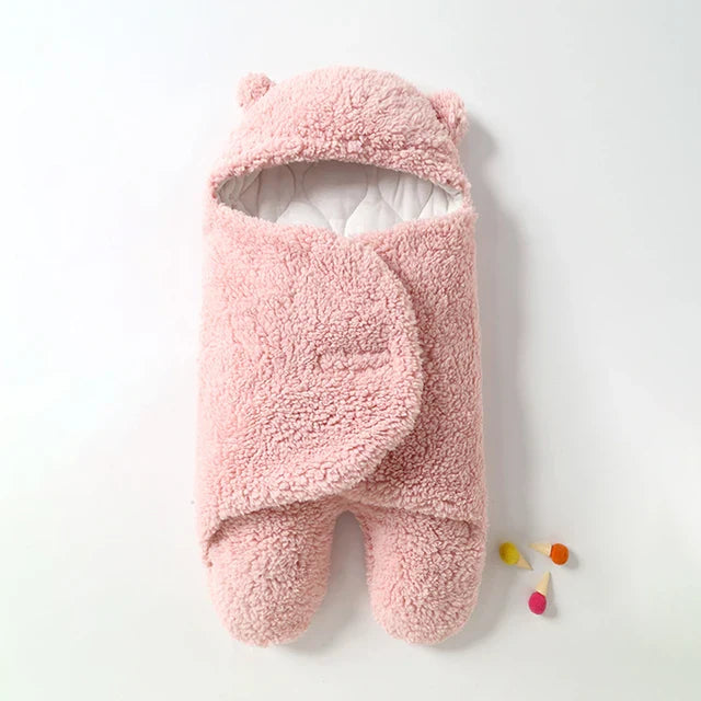 Baby Schlafsack mit Kapuze und Bärchenohren