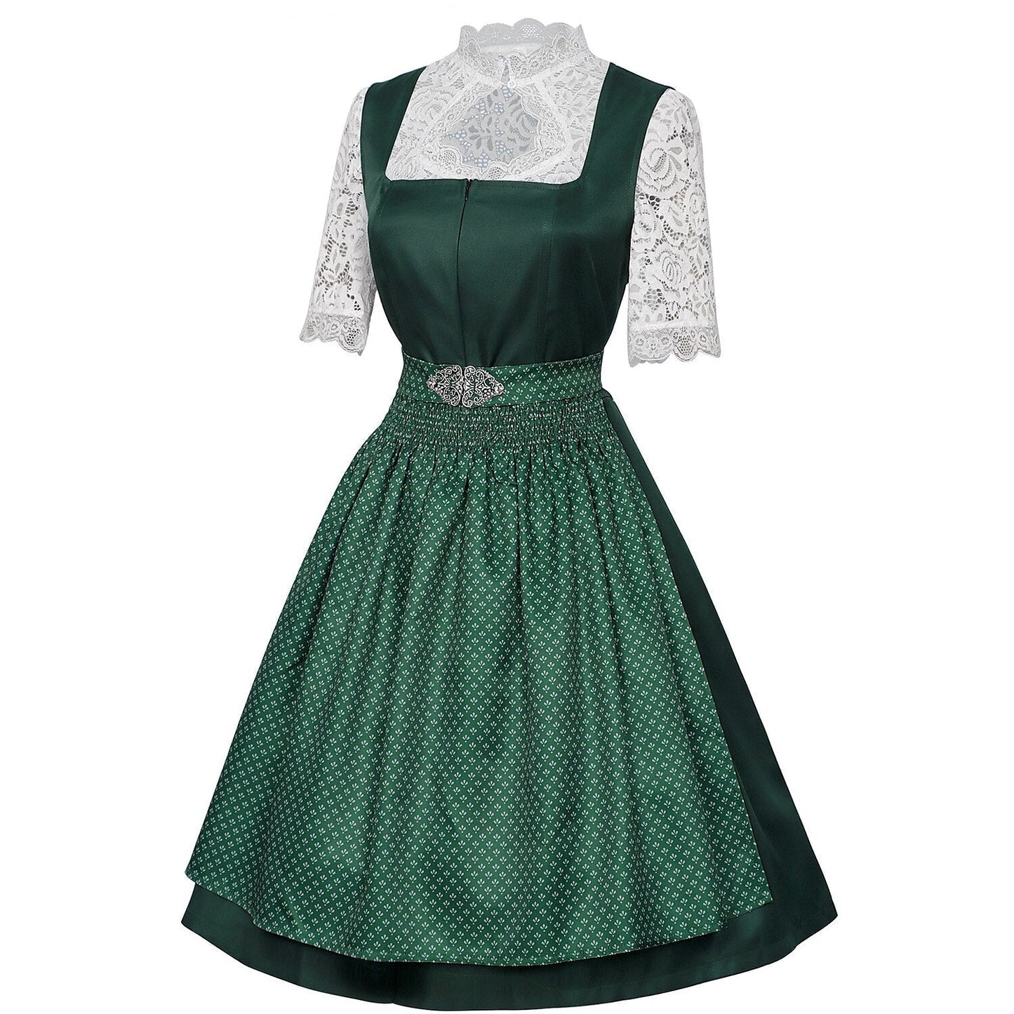 Bayerisches Dirndl – Oktoberfest | Mit Schürze und Spitzenbluse für den traditionellen Look