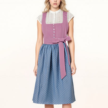 Bayerisches Dirndl mit Schürze – Oktoberfest | Tracht im klassischen Stil