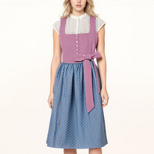 Bayerisches Dirndl mit Schürze – Oktoberfest | Tracht im klassischen Stil