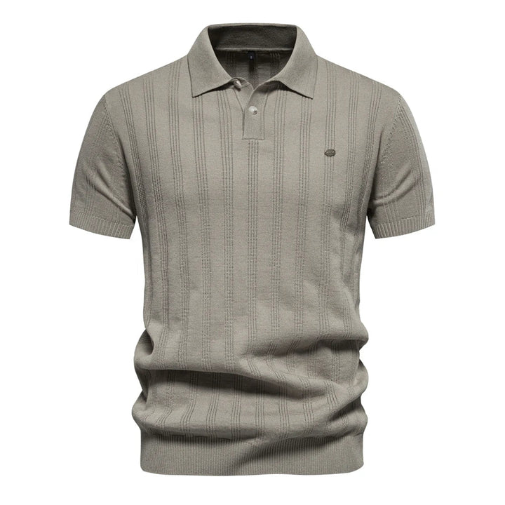 Benles | Stylish Stripe Poloshirt Gestrickt 3