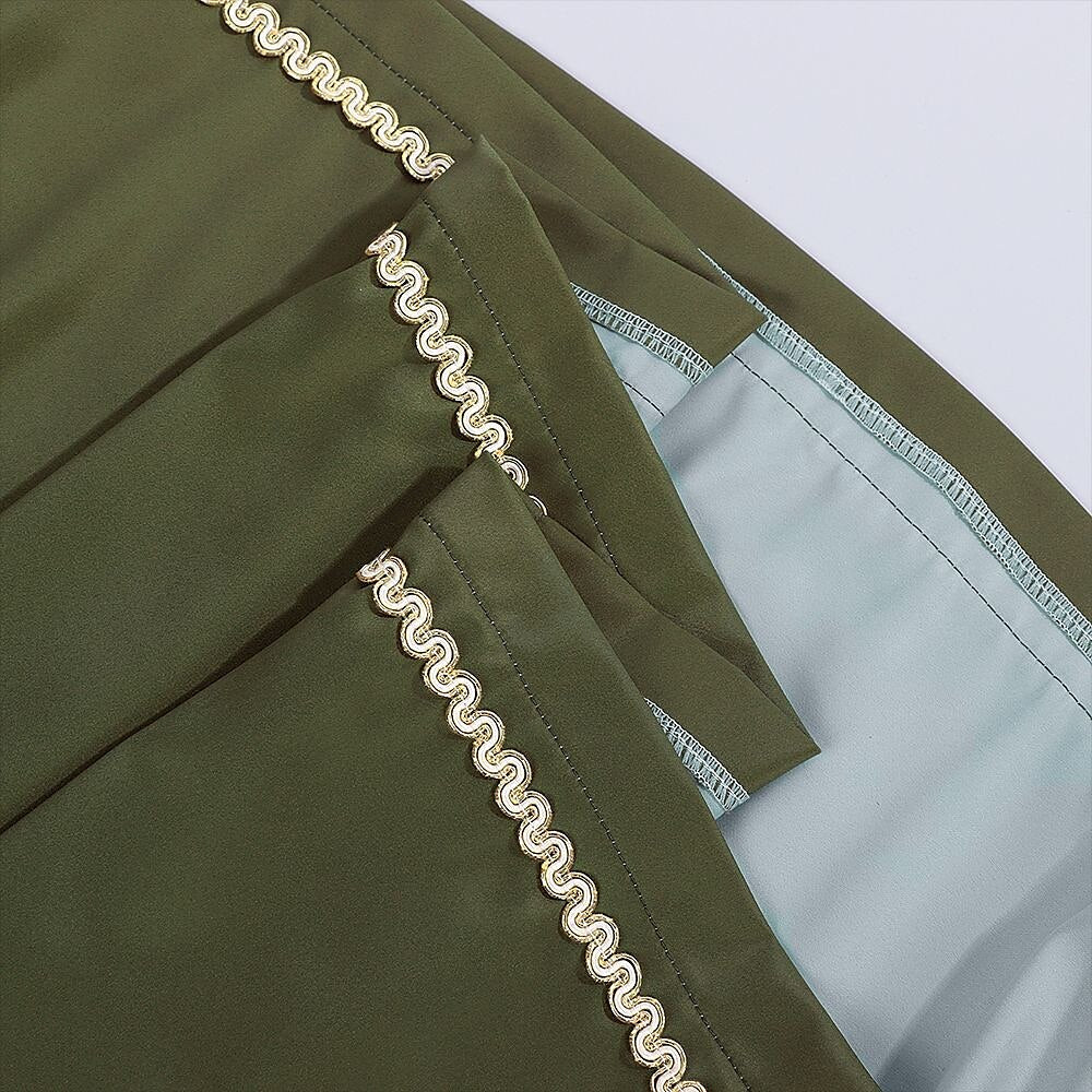 Besticktes Dirndlkleid in Grün – Oktoberfest | Elegantes Trachtenkleid mit Schürze