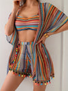 Bikini Set | 3-teiliges Sommer Outfit für Damen im Boho-Stil