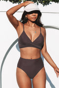 Bikini Set | Damen | Hochtaillierte Unterteile und Omlottopp für Sommermode