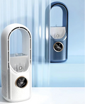 Bladeless USB-Luftkühler mit 6 Geschwindigkeitsstufen und Timer – Geräuscharm und Luftbefeuchtung für Büro und Schlafzimmer