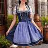 Blaues 3-teiliges Dirndl-Set – Oktoberfest | Mit Bluse und Schürze für den traditionellen Look