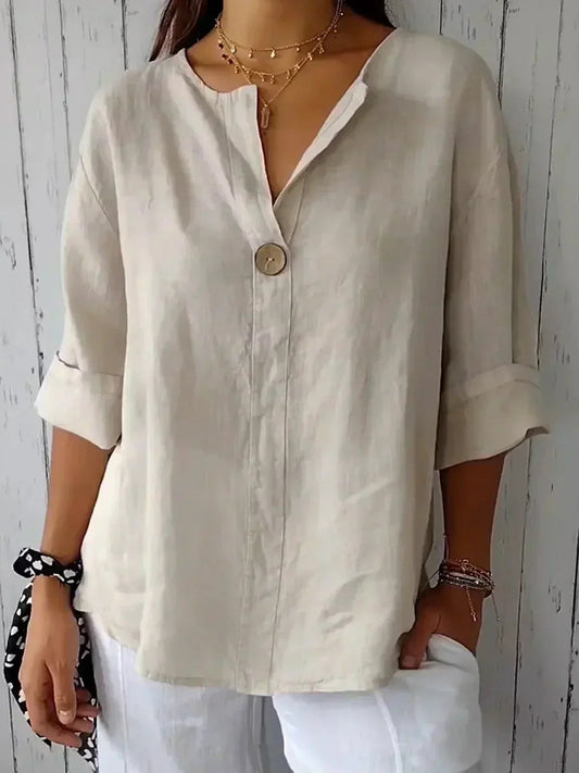Bluse | Damenmode für jeden Tag, V-Ausschnitt, vielseitig kombinierbar
