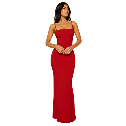 Bodycon-Maxikleid für Damen – rückenfreie, elegante Abendgarderobe