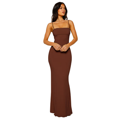 Bodycon-Maxikleid für Damen – rückenfreie, elegante Abendgarderobe