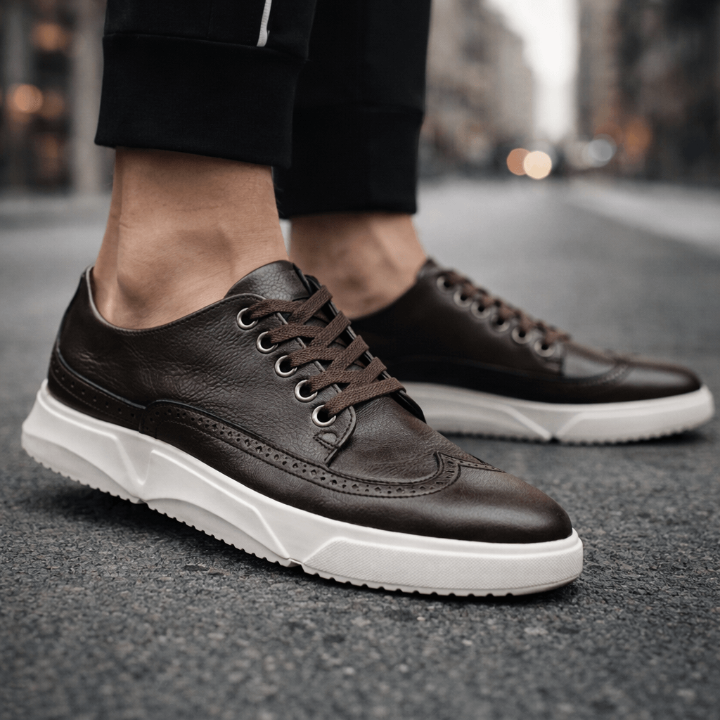 Calver Leder Brogue Sneakers 5