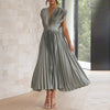 Casimir | Damen Moderne V-Ausschnitt Kleid | Ärmellos 0