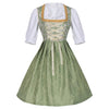 Champagnergoldenes Dirndlkleid – Oktoberfest | Elegantes Trachtenkleid mit Schürze und Bluse