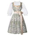 Champagnergoldenes Dirndlkleid – Oktoberfest | Elegantes Trachtenkleid mit Schürze und Bluse