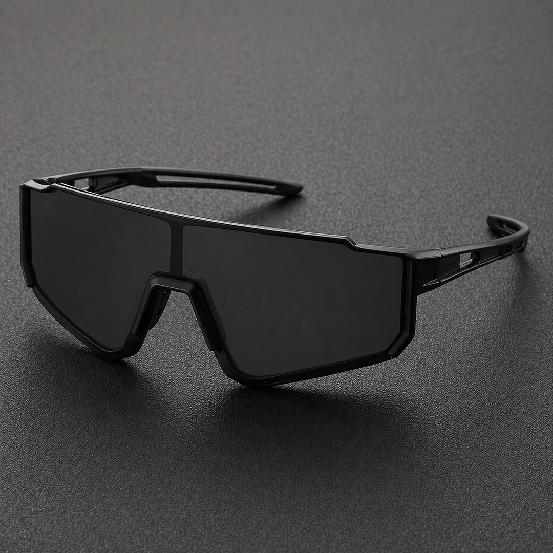 Herren-Sonnenbrille im Maskentyp, einteiliges Glas, Sportfassung | Vollständige Abdeckung