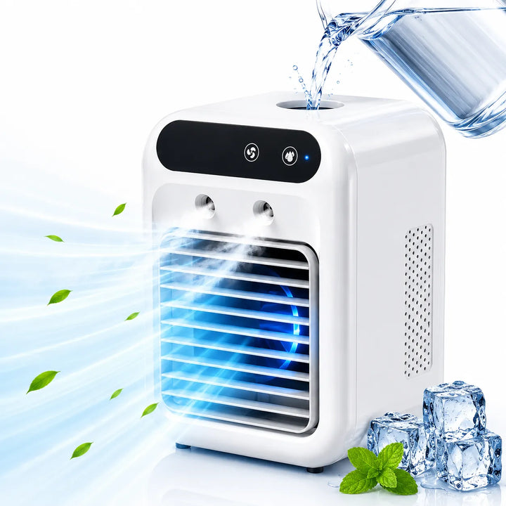 Wiederaufladbarer USB Luftkühler mit 500 ml Wassertank