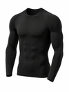 Herren Langarmshirt | Slim Fit Sportshirt | Lange Ärmel | Athletischer Freizeitstil
