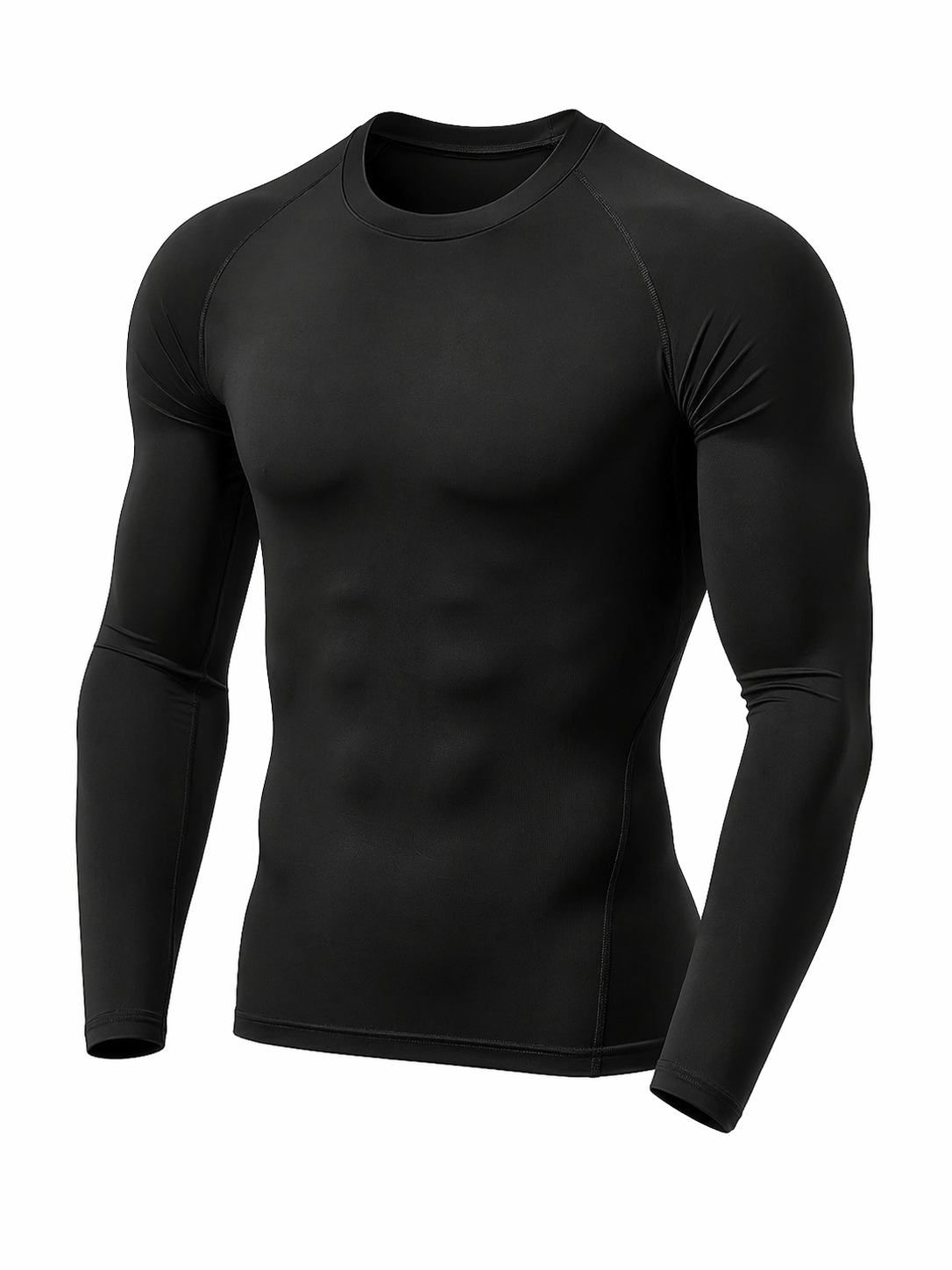 Herren Langarmshirt | Slim Fit Sportshirt | Lange Ärmel | Athletischer Freizeitstil