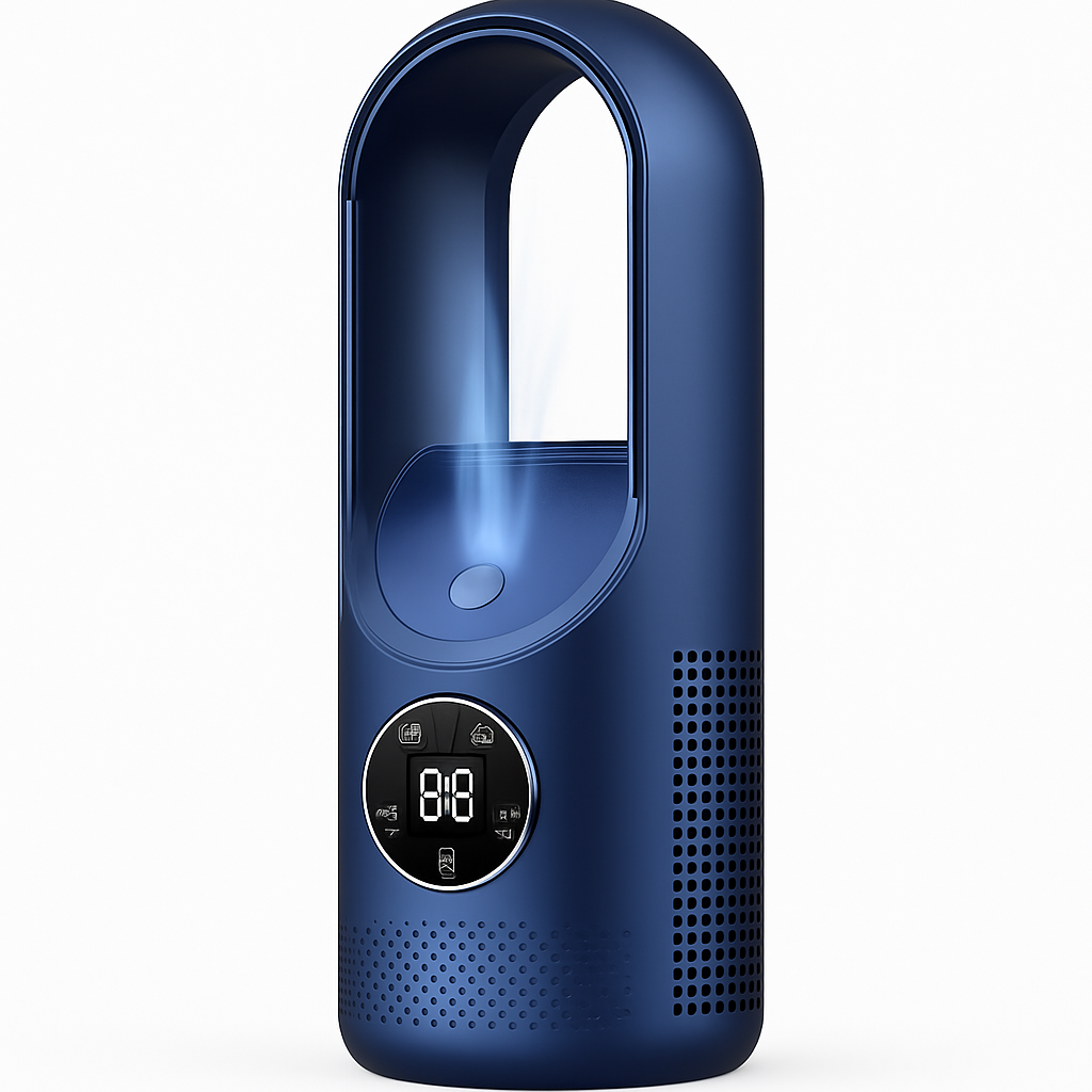 Przenośny wentylator powietrza bez turbiny | Wentylator biurkowy USB | Cicha chłodzenie z timerem | Kompaktowy design